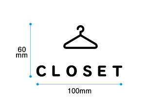 ySSԁSi|Cg5{!(Gg[v)zyzhApؕ@N[[bg@CLOSET TCY100x60mm JbeBOV[g