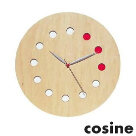 掛け時計 (カラー) 木製 天然木 ウォルナット 日本製 cosine コサイン CW-01 日本製 国内生産 メーカー直送
