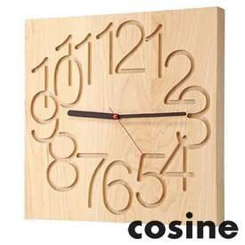 時計 置き時計 掛け時計 木製 天然木 ナラ MUKU時計 (大) cosine コサイン CW-09 日本製 国内生産 メーカー直送
