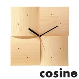 掛け時計 (R) 木製 天然木 メープル 日本製 cosine コサイン CW-06 国内生産 メーカー直送