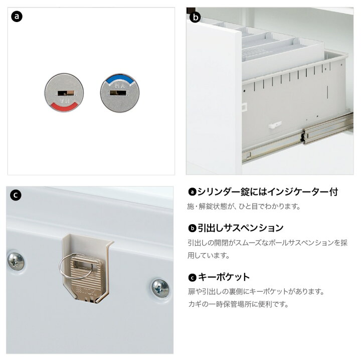 楽天市場】オフィス収納 イトーキ エス キャビネット 4段 引出し 型 