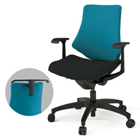 オフィスチェア 布張り イトーキ エフチェア ローバック コンビ張り 固定肘 ハンガー付 樹脂脚 ITOKI 日本製 国内生産 メーカー直販 公式 ワークチェア 椅子 いす イス チェア