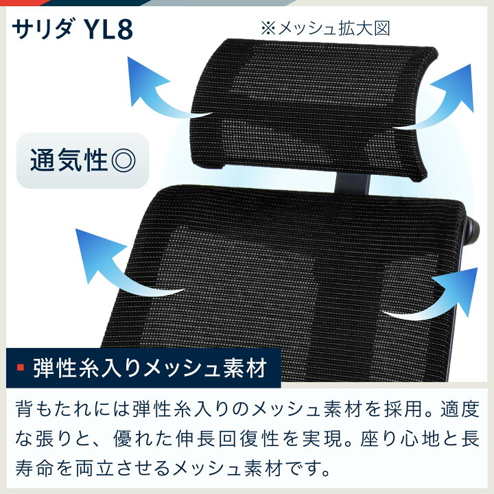楽天市場】【7%OFFｸｰﾎﾟﾝ -4/13日23:59】イトーキ サリダ YL8 オフィス 