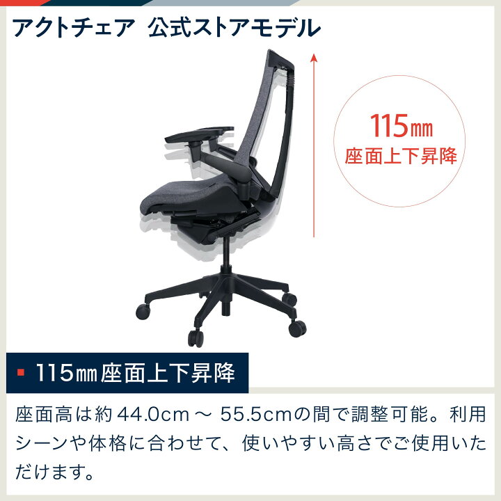 楽天市場】アクトチェア 公式ストアモデル オフィスチェア メッシュ 