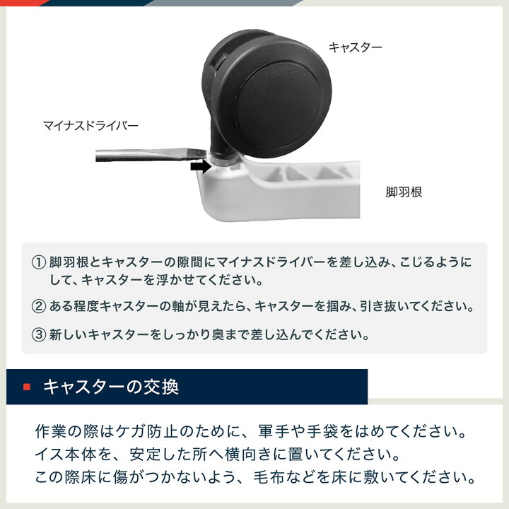 楽天市場】イトーキ 交換用キャスター 5個セット ウレタン双輪 