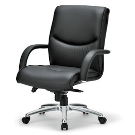 アイコ 社長椅子 オフィスチェア 椅子 事務イス 事務用チェア RA-4200シリーズ ローバック 皮張り+ビニールレザー張り RA-4205L