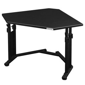 Bauhutte バウヒュッテ カドデスク 昇降式ゲーミングデスク 昇降デスク コーナーテーブル 幅720mm ブラック色 ゲーミング家具 BHD-700K-BK 在宅 テレワーク