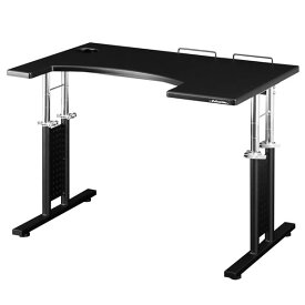 在宅 テレワーク Bauhutte バウヒュッテ ゲーミングデスク 昇降デスク 昇降式 コックピットデスク2ミドル ブラック色 BHD-840M-BK