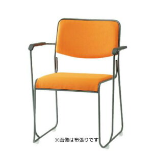 TOKIO 会議椅子 4脚セット ミーティングチェア 椅子 会議用イス 会議用チェア 塗装脚 肘付 ビニールレザー張り FSC-15TAL-S-SET