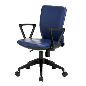 TOKIO オフィスチェア 椅子 事務イス 事務用チェア デスクチェア 肘付き ビニールレザー張り FST-55AL_v