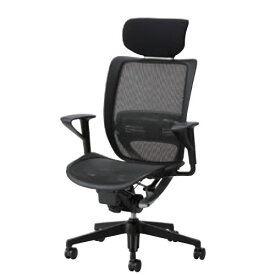 オフィスチェア 事務椅子 デスク用チェア 椅子 エスエフアール チェア SFR CHAIR ヘッド付 座メッシュ 固定肘 SFR-A78