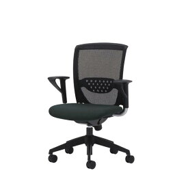 オフィスチェア 事務椅子 椅子 ルルメッシュ LULU mesh 固定肘付 ロッキング任意固定機構 ビニールレザー張り LLM-5LA