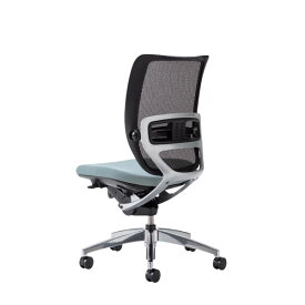 オフィスチェア 事務椅子 デスク用チェア 椅子 SFRチェア アルミ脚 肘なし 背メッシュ座クッション SFR-82RB