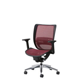 オフィスチェア 事務椅子 デスク用チェア 椅子 SFRチェア アルミ脚 3WAY可動肘付 背 座メッシュ SFR-H95