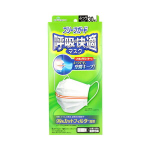 プリーツガード 呼吸快適マスク 個別包装 ふつうサイズ 30枚入 送料無料