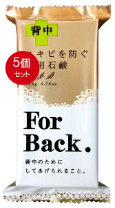 5個まとめ買い ペリカン石鹸 薬用石鹸 For Back 135g メール便送料無料 X5個セット 化粧品 洗顔・クレンジング