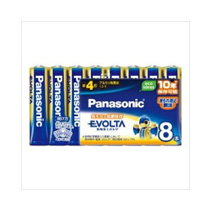 エボルタ単4*8 パナソニック P LR03EJ/8SW【3個までメール便、他商品と同梱不可】 軽電化 乾電池