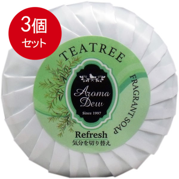 日本に 3個まとめ買い アロマデュウ フレグラントソープ ティーツリーの香り 100g メール便送料無料 × 3個セット