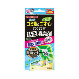 大日本除虫菊(金鳥) クリーンフロー ゴミ箱のニオイがなくなる 貼る消臭剤 ミントの香り 1個入　メール便送料無料