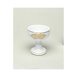 マルエス 白上金ハス仏器 中 送料無料