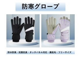 スキーグローブ 防寒グローブ スキー手袋 アウトドアグローブ 防寒手袋 裏起毛 5本指 撥水 防寒 保温 スマホ対応 タッチパネル 滑り止め 冬 スポーツ手袋