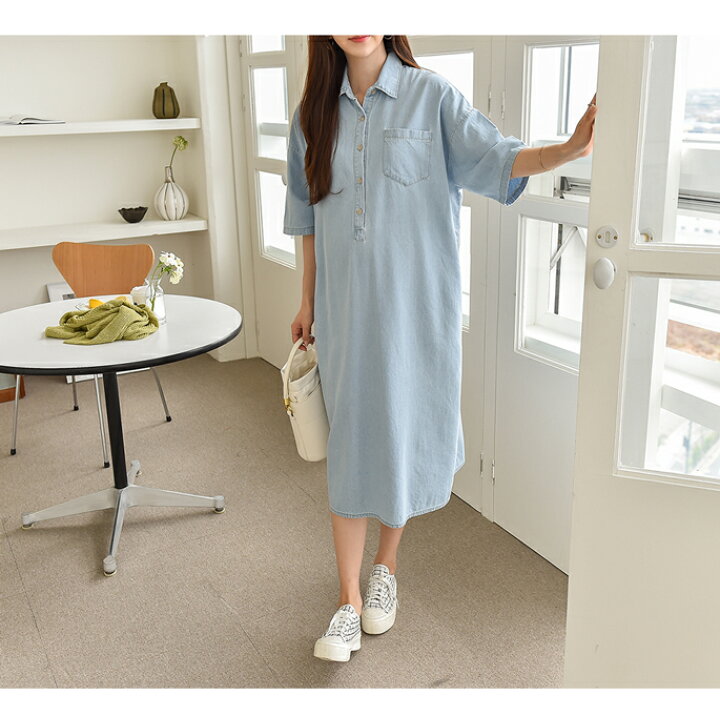 楽天市場 韓国マタニティ デニム 授乳口付き ワンピース 授乳口 授乳ワンピース 授乳服 安い 可愛い 韓国 産後ウェア 授乳 マタニティワンピース マタニティー マタニティ マタニティウェア マタニティ服 妊婦服 妊婦 可愛い 半袖 夏 大きいサイズ カジュアル