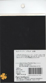 【Paper Intelligence/ペーパーインテリジェンス】 カットペーパー ブラック 10枚入（4101196）