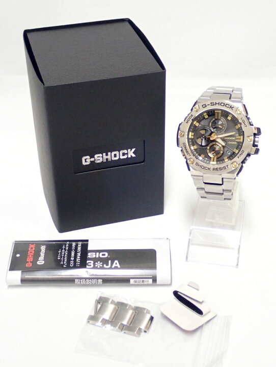 楽天市場】CASIO/カシオ Gスチール GST-B100D-1A9JF ソーラー電波 中古 