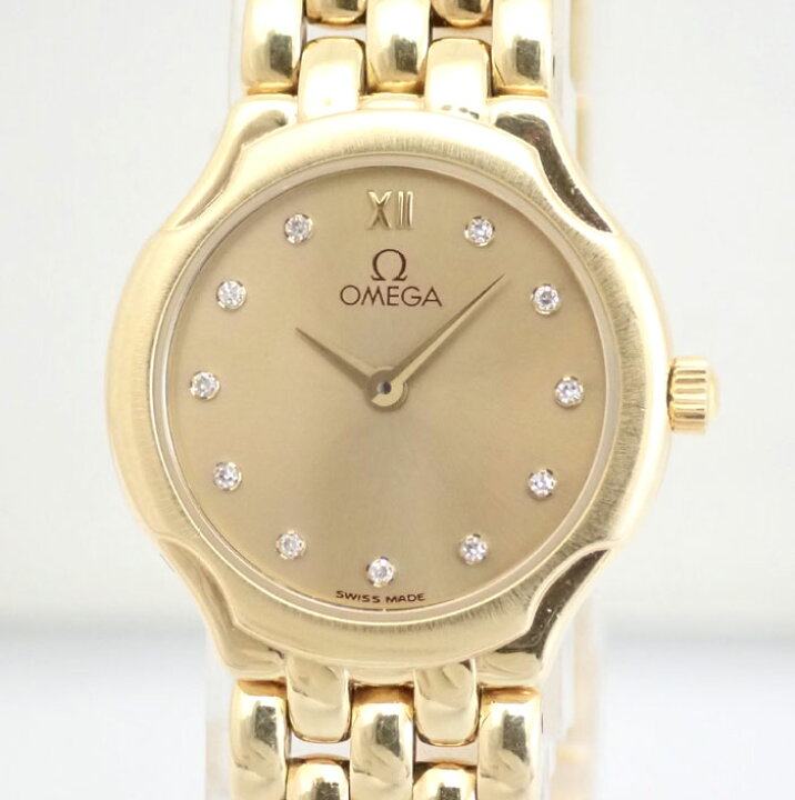 楽天市場】OMEGA オメガ デビル レディース 750YG（K18）11Pダイヤ  