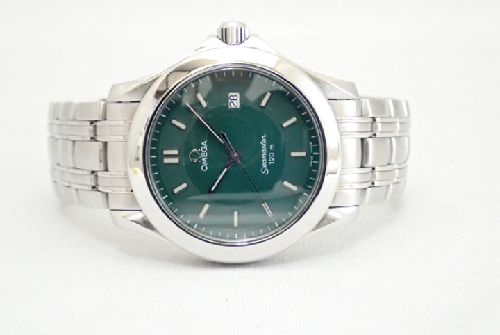 楽天市場】OMEGA オメガ シーマスター120m 2511-72 グリーン メンズ