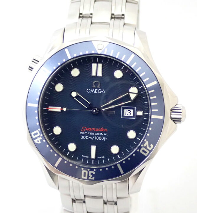 楽天市場】OMEGA オメガ シーマスター 300M SS QZ 青 2221-80 メンズ  