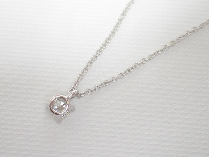 楽天市場】TIFFANY ティファニー ソリティア PT950 ダイヤ0.24ct 
