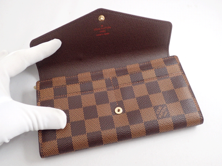 楽天市場】LOUIS VUITTON ルイヴィトン 長財布 ダミエ ポルトフォイユ