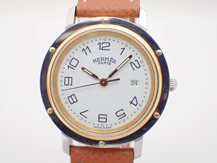 楽天市場】HERMES エルメス クリッパー ボーイズ CL3.440 SS/GP