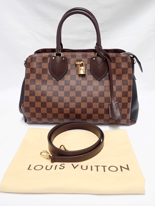未使用 LOUIS VUITTON ノルマンディー ダミエ 黒 N41487