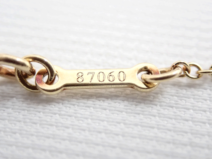 TIFFANY&Co. ティファニー　バイザヤード天然ダイヤネックレス750YG TIFFANY&Co. ティファニー バイザヤード天然ダイヤネックレス