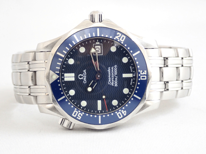 楽天市場】OMEGA オメガ シーマスター 300M SS QZ 青 2561-80 ボーイズ