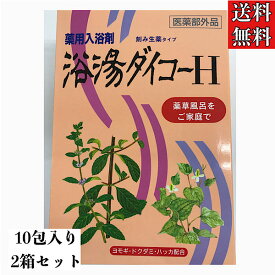 【医薬部外品】浴湯ダイコーH/50g×10包入り/2箱セット/入浴剤/薬草風呂/漢方風呂