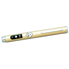 レーザーポインター TLP-398レーザー ペン型 赤色 会議 プレゼン 日本品質保証機構 JQA 検査合格品 ゴールド