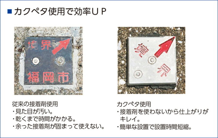 楽天市場】カクマル カクペタ付きアルミプレート 半横矢 2穴タイプ（5 