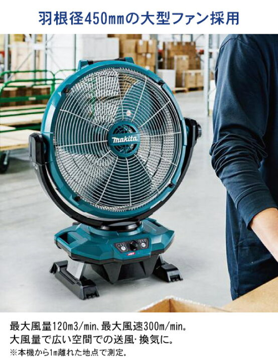 楽天市場】MAKITA マキタ 扇風機充電式産業扇 本体のみ CF003GZ 