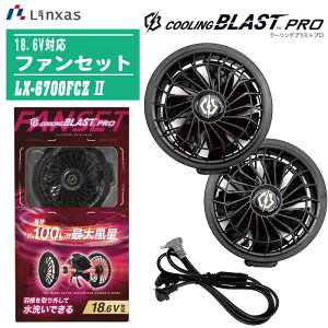 LINXAS �����N�T�X 18.6V�Ή� �t�@���Z�b�g COOLING BLAST PRO �N�[�����O�u���X�g�v�� LX-6700FCZ II �y�t�@���t���E�F�A ��ƒ� �� ������ �M���Ǒ΍�z���o�b�e���[�͕ʔ��ł��B
