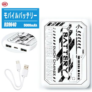 SUN-S �T���G�X ���o�C���o�b�e���[ 5000mAh RD9640 �yType-A 2���EType-C 1�� ��98g�z���[�J�[�ۏؕt PES�K�� �y���`�F�x�X�g �t���[�Y���x�X�g �q�[�g�x�X�g