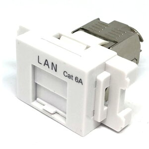 RJ45 Cat 6A �L�[�X�g���W���b�N ���ϋv ���^��➑� TIA-568A/B JIS�Ή��t�F�C�X�v���[�g(���F�j�t ���[���֔z��
