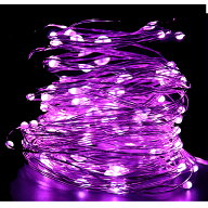 USB給電 LED ワイヤーライト 10m LED100灯 ピンク 生活防水 LED イルミネーションライト ストリングライ…