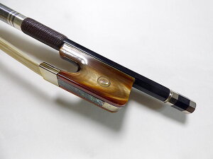 �����p �t���b�O �J�[�{�� �o�X�| �t�����` ���f�� Horn frog Carbon Contrabass (Double bass) Bow French model