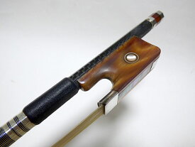 水牛角フロッグ #1 カーボン ビオラ弓 (ヴィオラ弓) Carbon Viola Bow Horn Silver frog