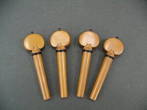 Heart/Black Pin & Ring Viola Peg set Boxwood �r�I�� �y�O�Z�b�g �{�b�N�X�E�b�h �n�[�g�^ �u���b�N����