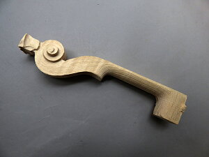 Tonewood Semi-carved Violin Neck #02 �����H ���� �o�C�I���� �l�b�N �J���p�e�B�A�R���Y