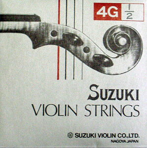 �o�C�I������ ��؃o�C�I���� 4G�� 4/4(-3/4)�A1/2(-1/4)�A1/8(-1/16) SUZUKI VIOLIN STRINGS 4G
